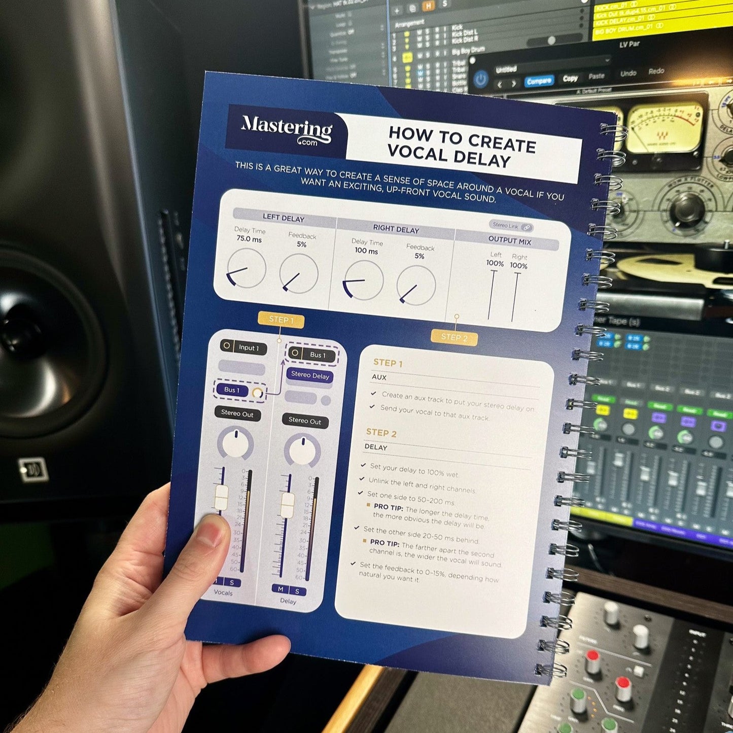 Mixing & Mastering Cheat Sheet Binder