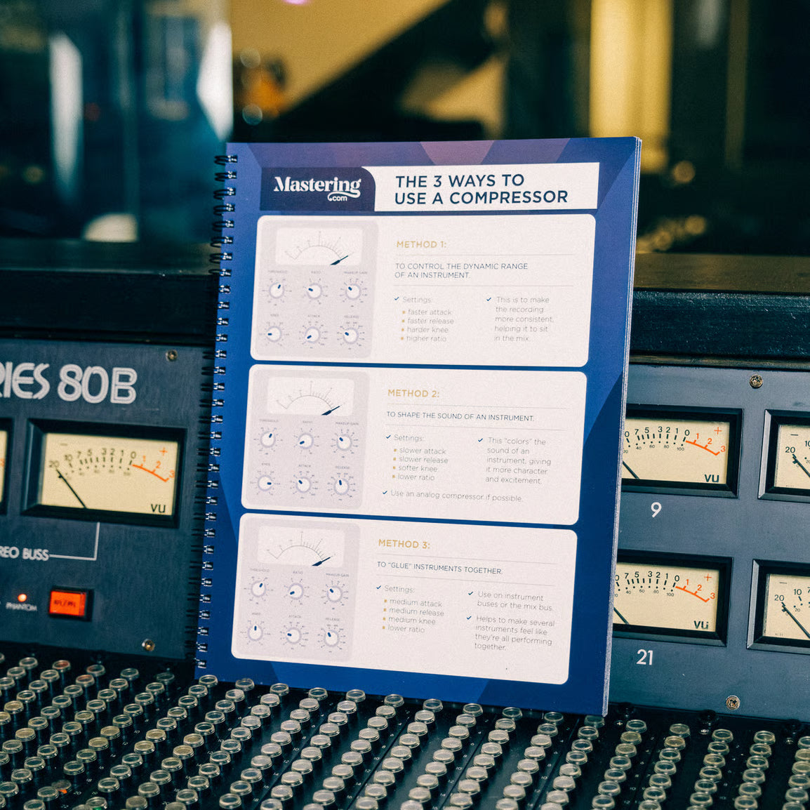 Mixing & Mastering Cheat Sheet Binder – Mastering.com